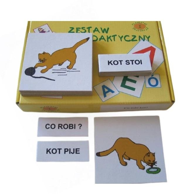 Arson Educational set What does the cat do? - Learn to read