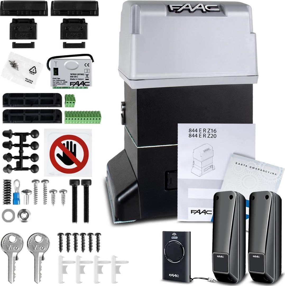 FAAC 844 Sliding Gate Kit up to 1800kg - reliability and security