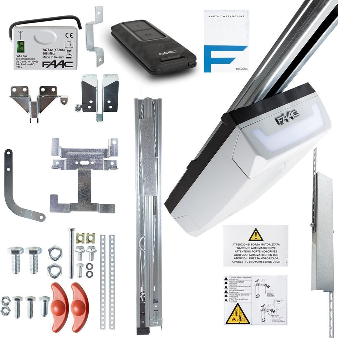 FAAC D1000 FDS - Garage Door Kit with 3m Kevlar Rail