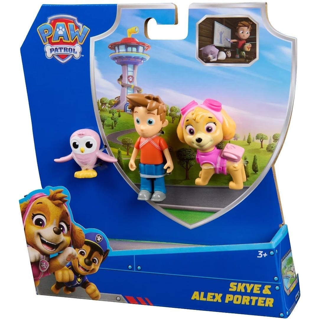Paw Patrol Figure set Skye and Alex Porter - adventure awaits!