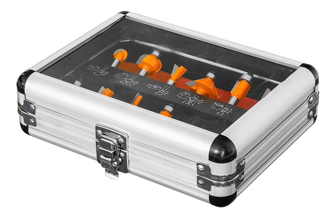 Carbide Milling Cutter Set 8 mm - 12 pieces for wood