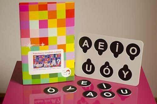 Center of the Krakow Method: Set Where is A? - learn to read through play!