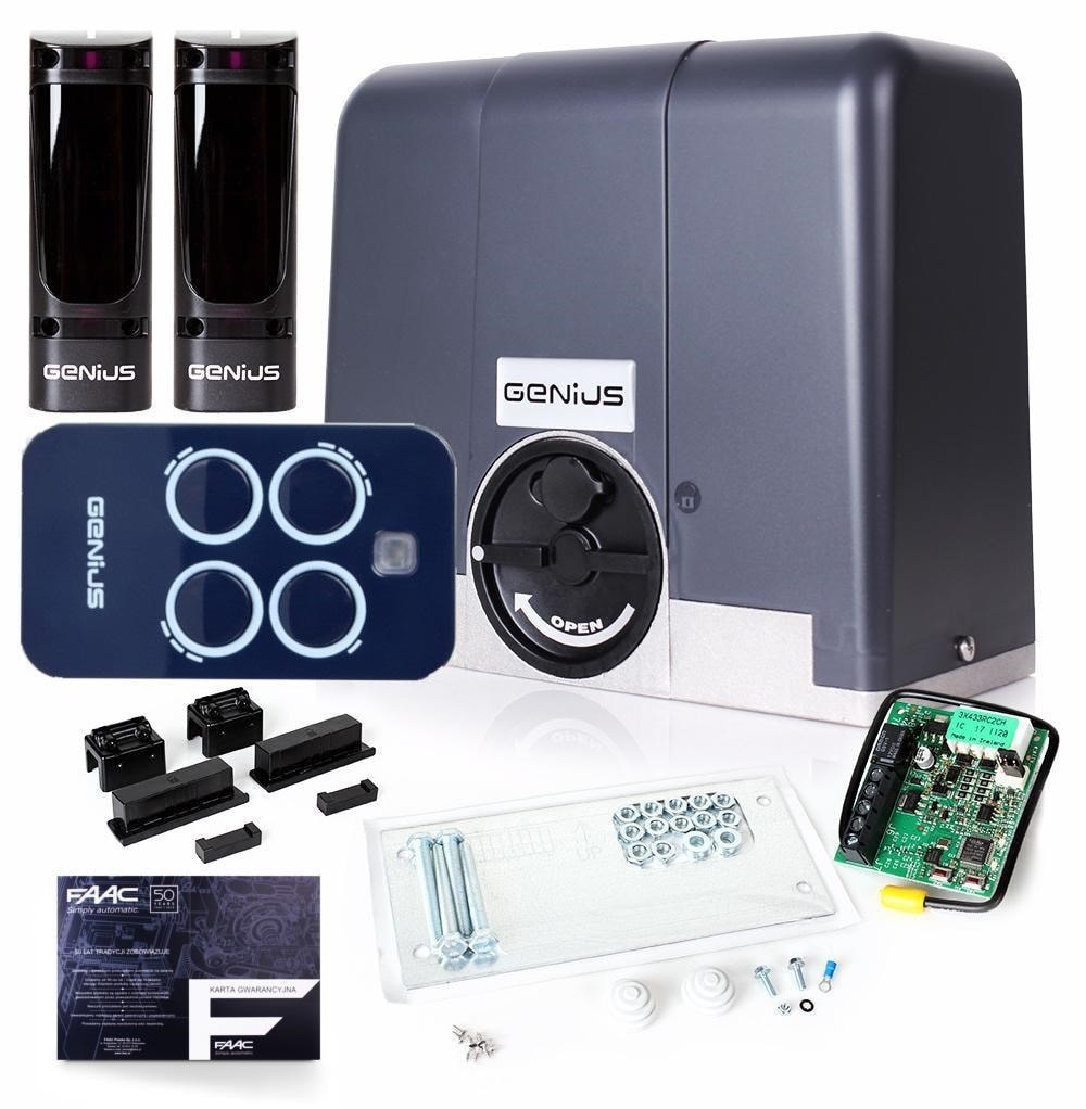 Genius Blizzard 900 - Sliding gate kit up to 900kg - reliability and comfort