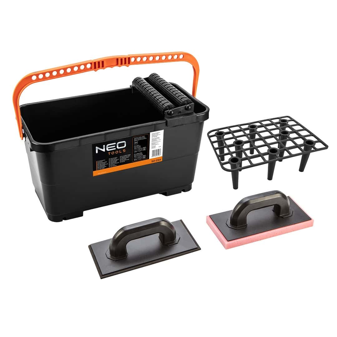 NEO Tiling set - bucket, float, sponge - ideal for tiling