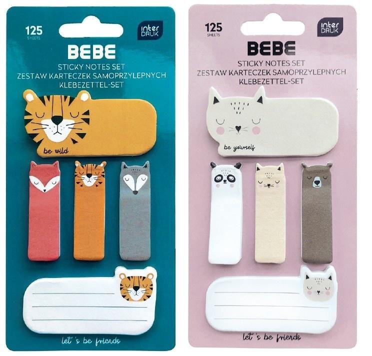 Bebe Friends Sticky Notes and Tabs Set Mix - perfect for notes!