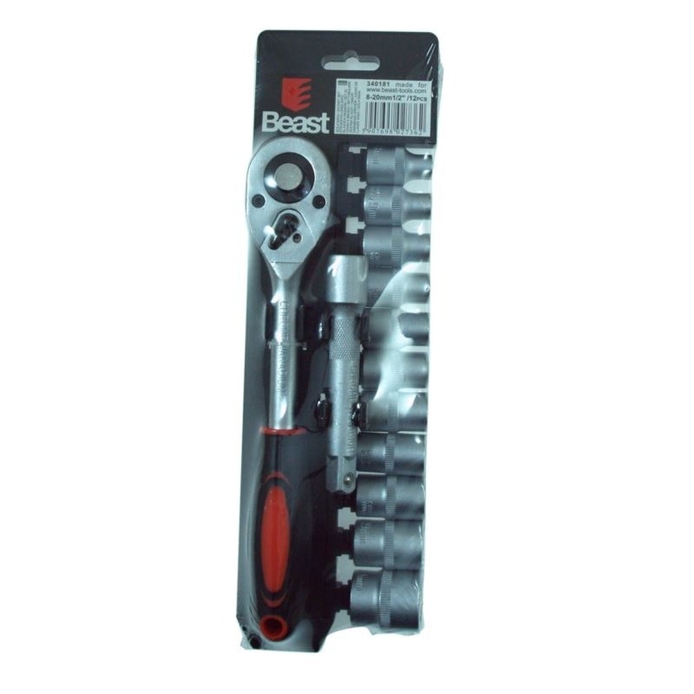 BEAST Socket Wrench Set 1/2" 8-24 mm - reliable in every workshop!