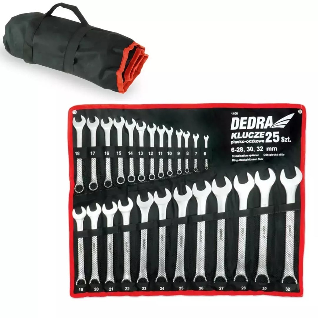 Combination Wrench Set 25 pieces - reliable tool set