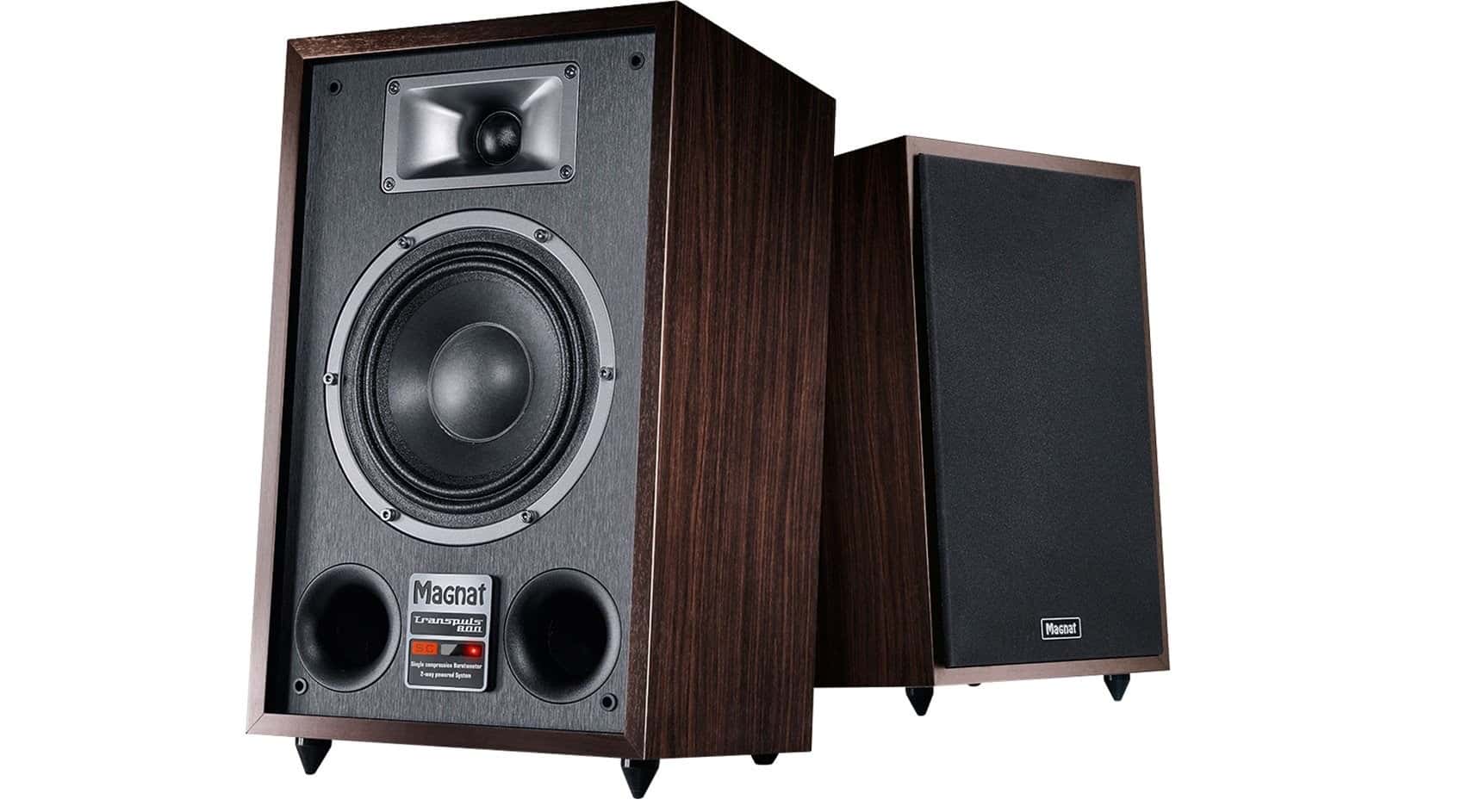 Magnat Transpuls 800A - Active Speaker Set, black, 2 pieces - perfect for the living room