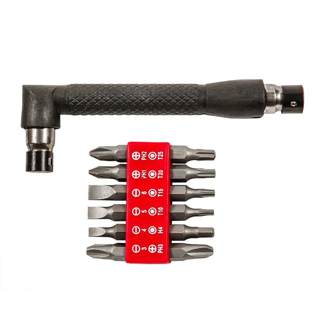 Screwdriver bits with holder - 13-piece set for workshop and home
