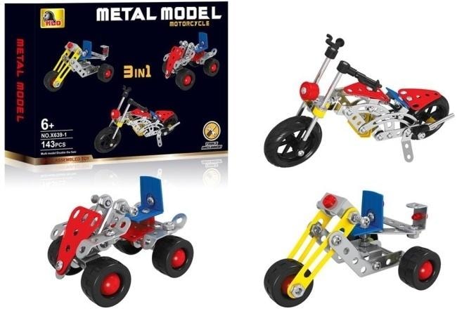 Merkpol Metal construction set 3in1 - develop creativity!