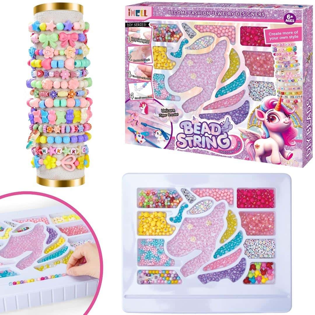 Trifox DIY Bead Set for Jewelry Making Unicorn - creative fun