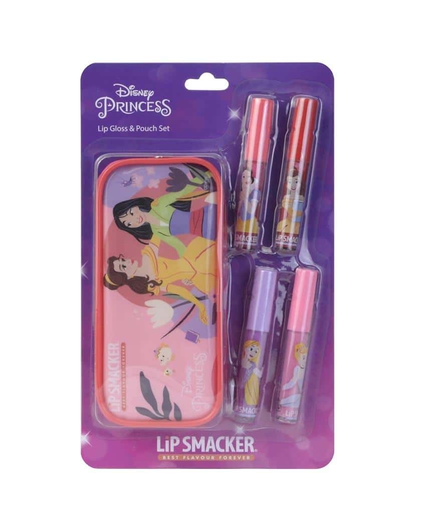 Princess Cosmetic Set for Children - lip glosses and pouch for little princesses