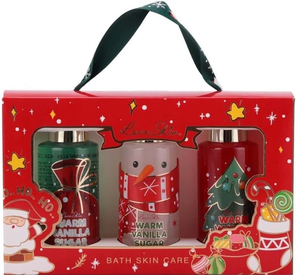 Love Skin Christmas Cosmetic Set - gel, liquid, shampoo - perfect gift