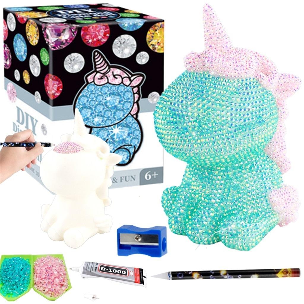 Creative Set - Unicorn for sticking with crystals - develop creativity!