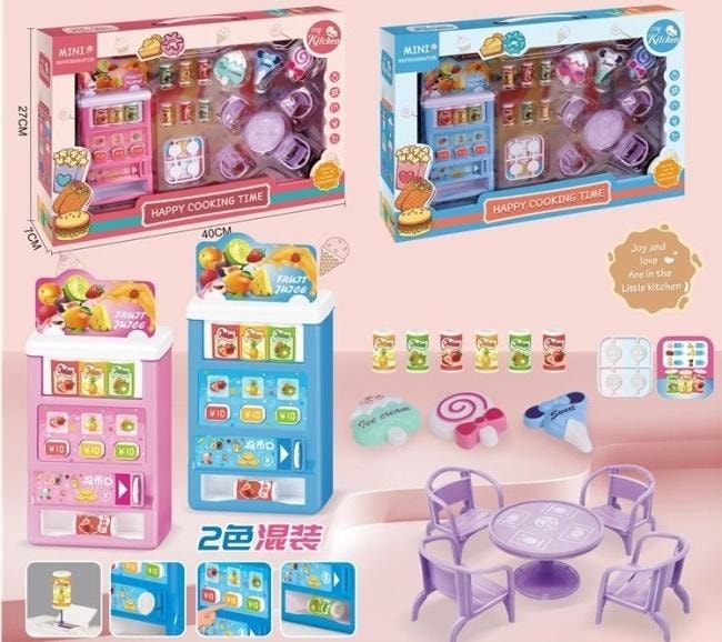 Happy Cooking Time Kitchen Set - Beverage Vending Machine and Table