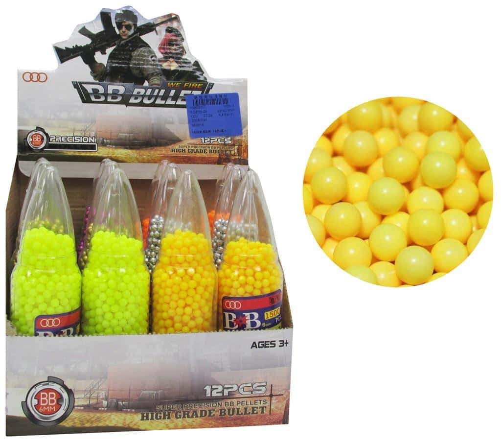 BB Bullet Set for Pistol Cartridge MIX - random colors for fun