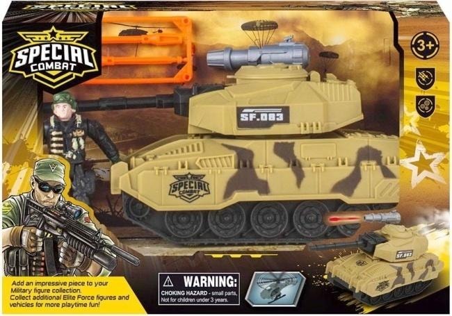 Special Combat Military Set - tank and soldier for little strategists