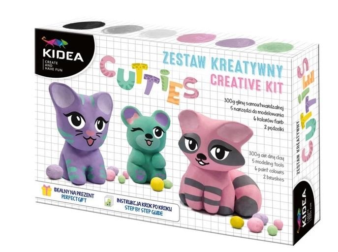 Kidea Self-hardening clay set Bears - creative fun for children