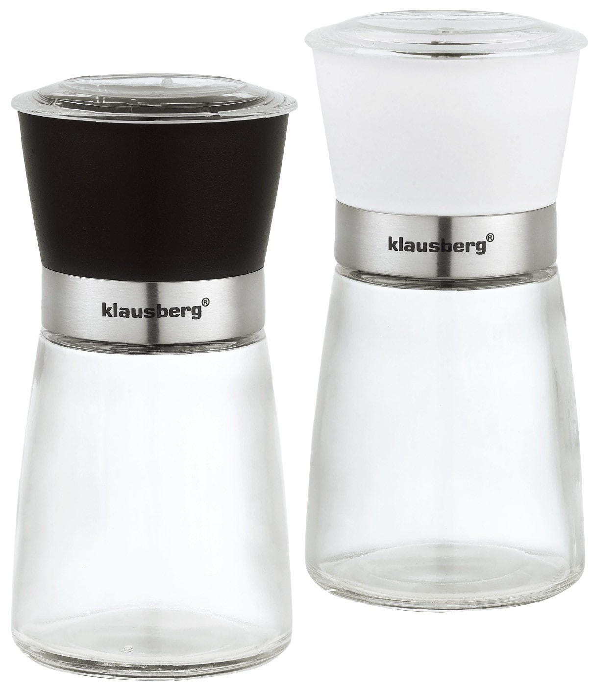 Klausberg Salt and Pepper Grinder Set - Glass Elegance
