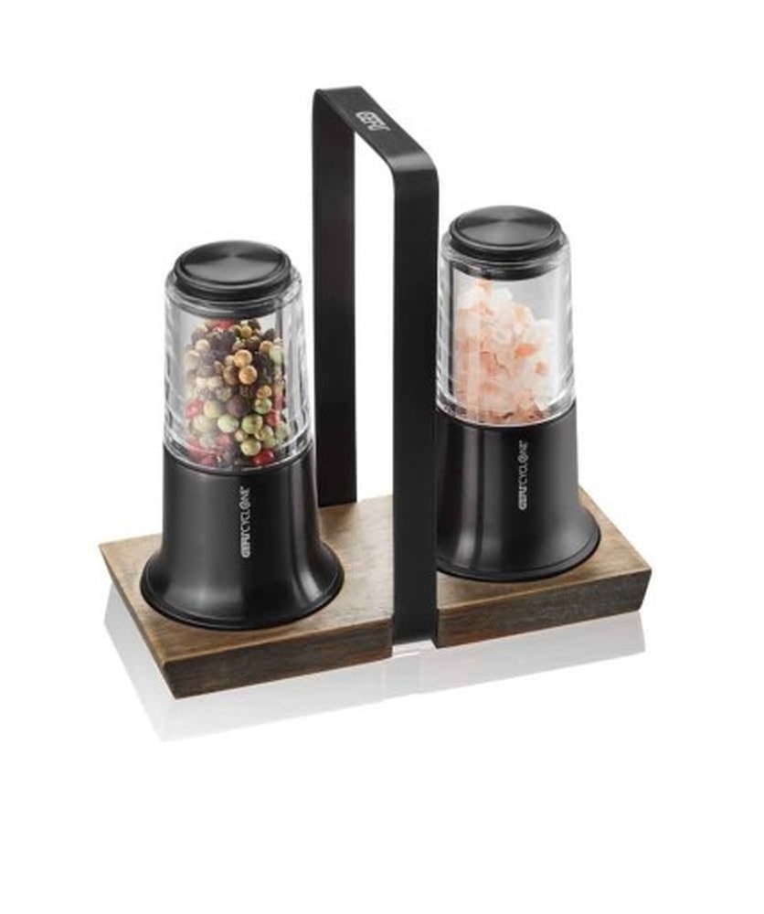 X-PLOSION® Salt and Pepper Grinder Set - Black, perfect addition to your kitchen