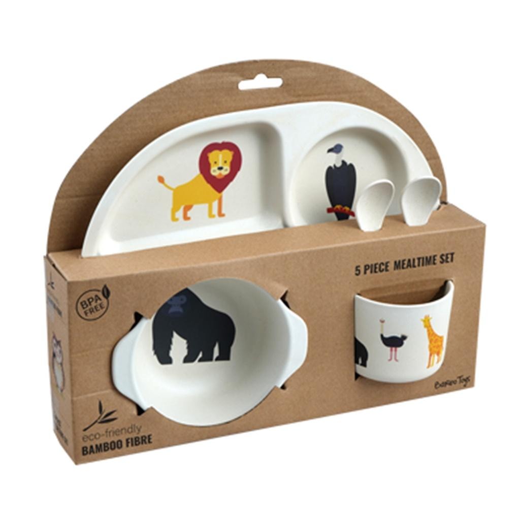 Barbo Toys Safari Melamine Children's Dinner Set - 5 pieces