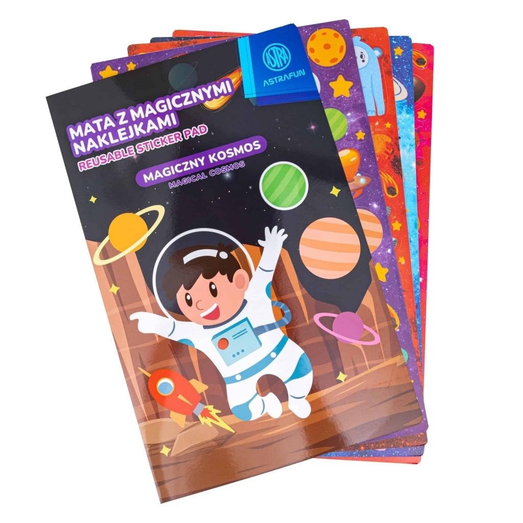 Astrafun Reusable sticker set XL - Unicorn, Animals, Cosmos, Mermaids - ideal for creative play