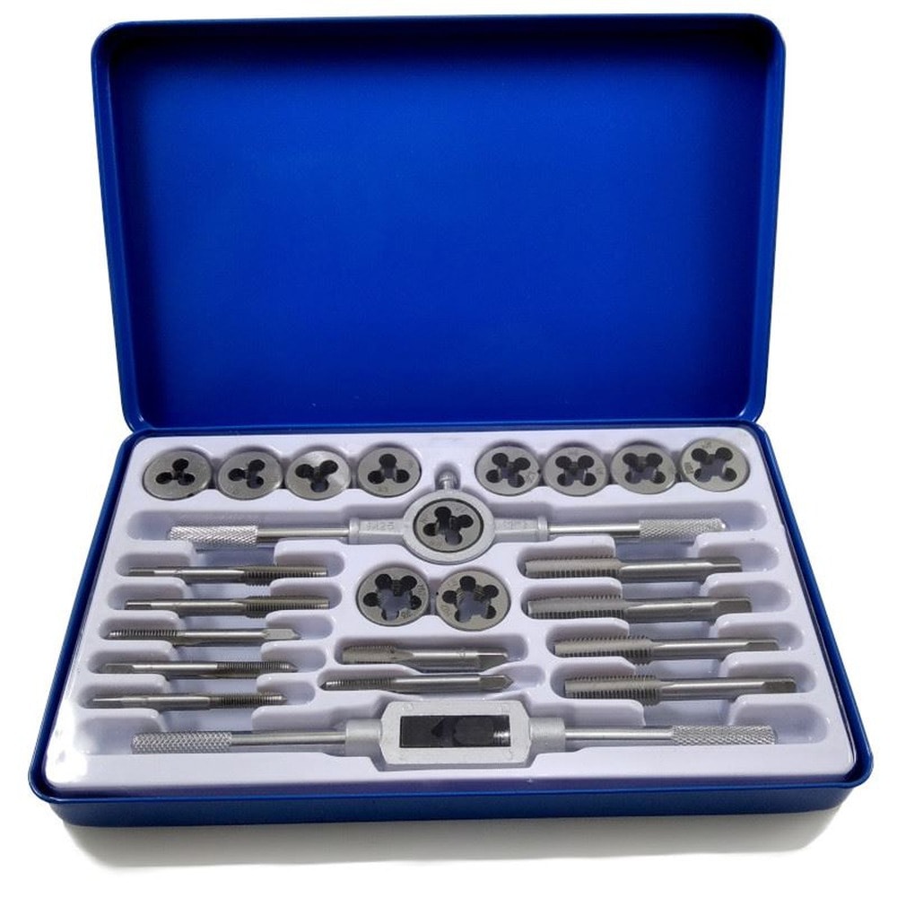 Metric Die and Tap Set 24 Pieces - Complete Threading Kit