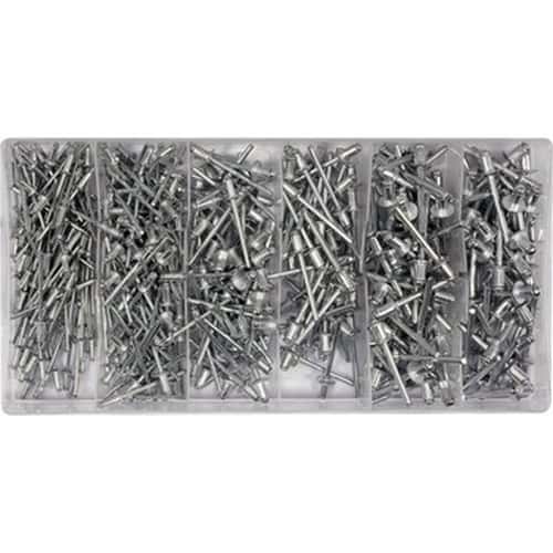 Assortment of blind rivets 400 pieces - reliable connections