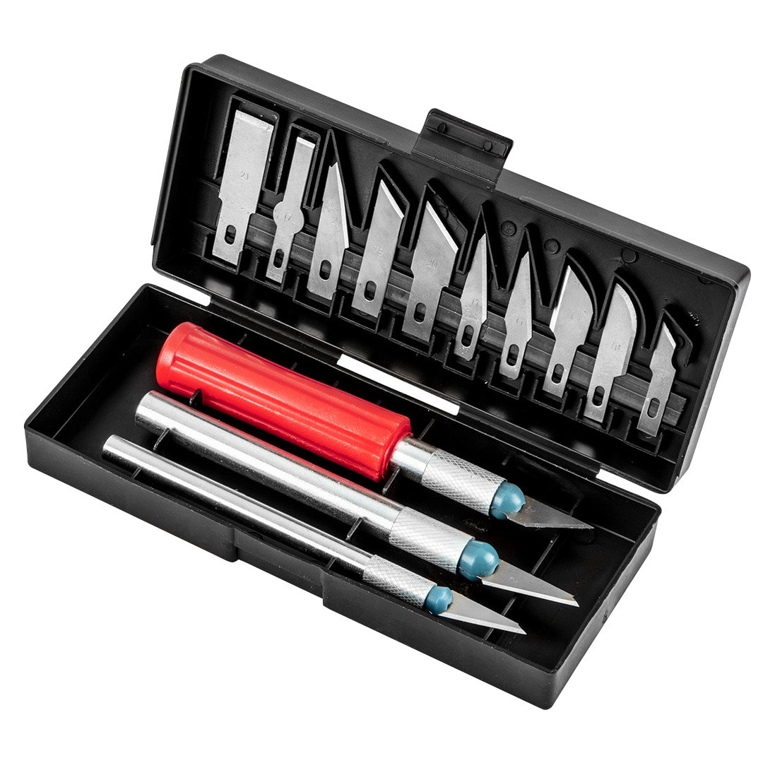 Modelling Knives - Set of Precision Knives 16 pieces - ideal for modelling