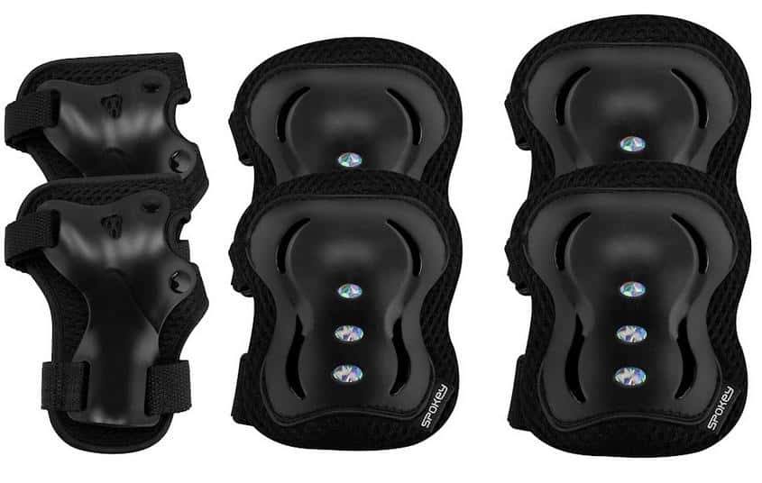 Spokey Shield Protector Set Size L Black - safety while riding