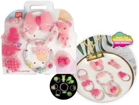 Glow in the dark jewelry set - jewelry for a little princess