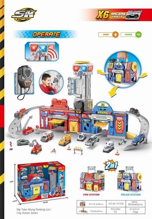 Maksik Parking Set SK-757XJB - Perfect gift for a little automotive fan