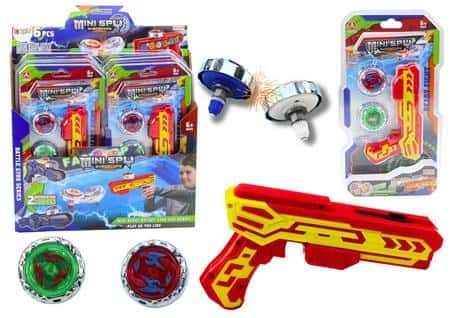 Leantoys Launcher pistol set with 2 metal discs red