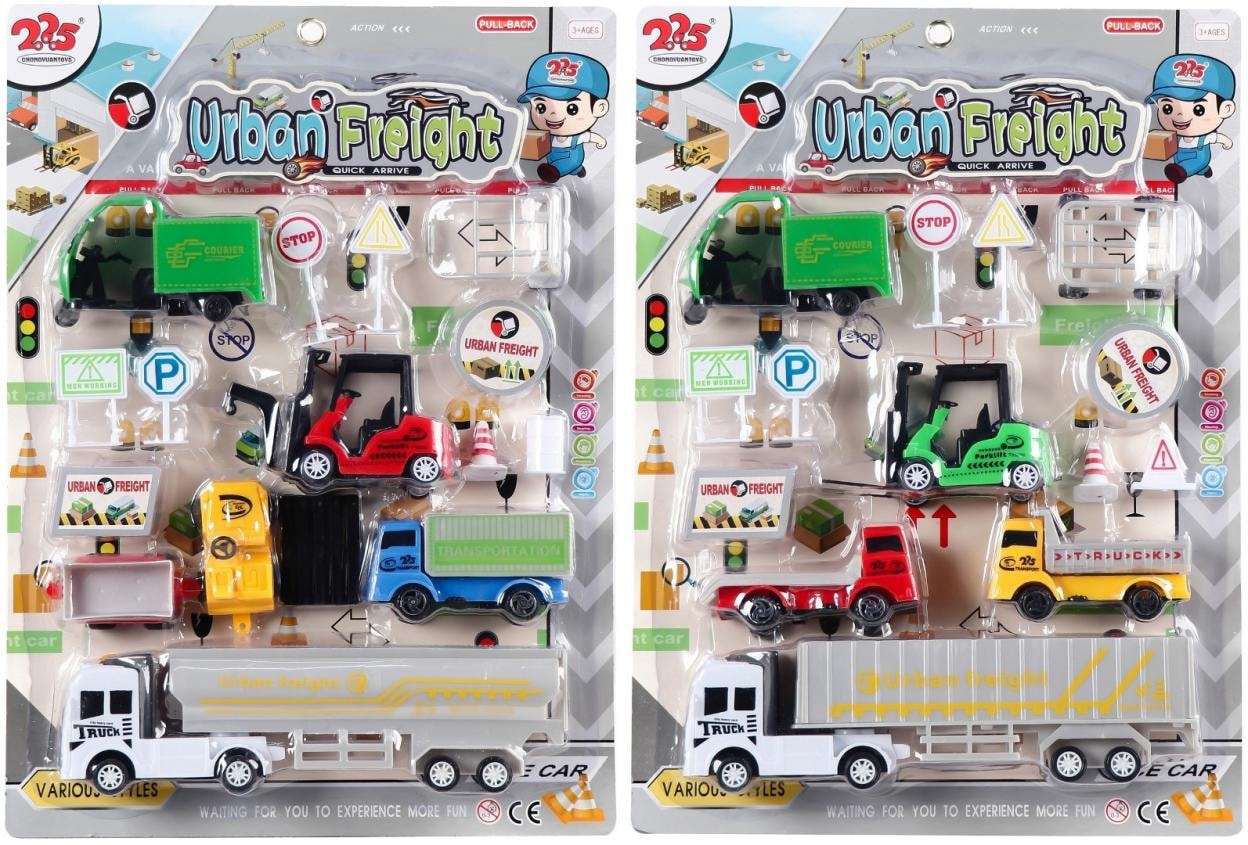 Vehicle and sign set MIX - educational fun for kids
