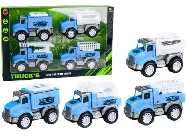 Vehicle Set - Blue Truck-Type Police Cars for Kids - perfect for play