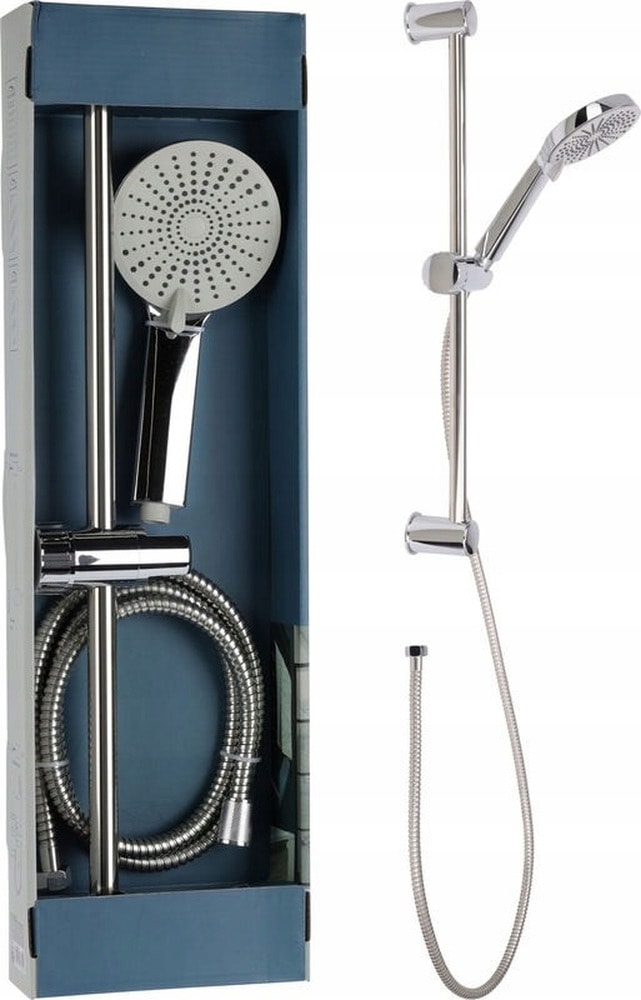 Chrome shower set 3 functions - perfect for any bathroom