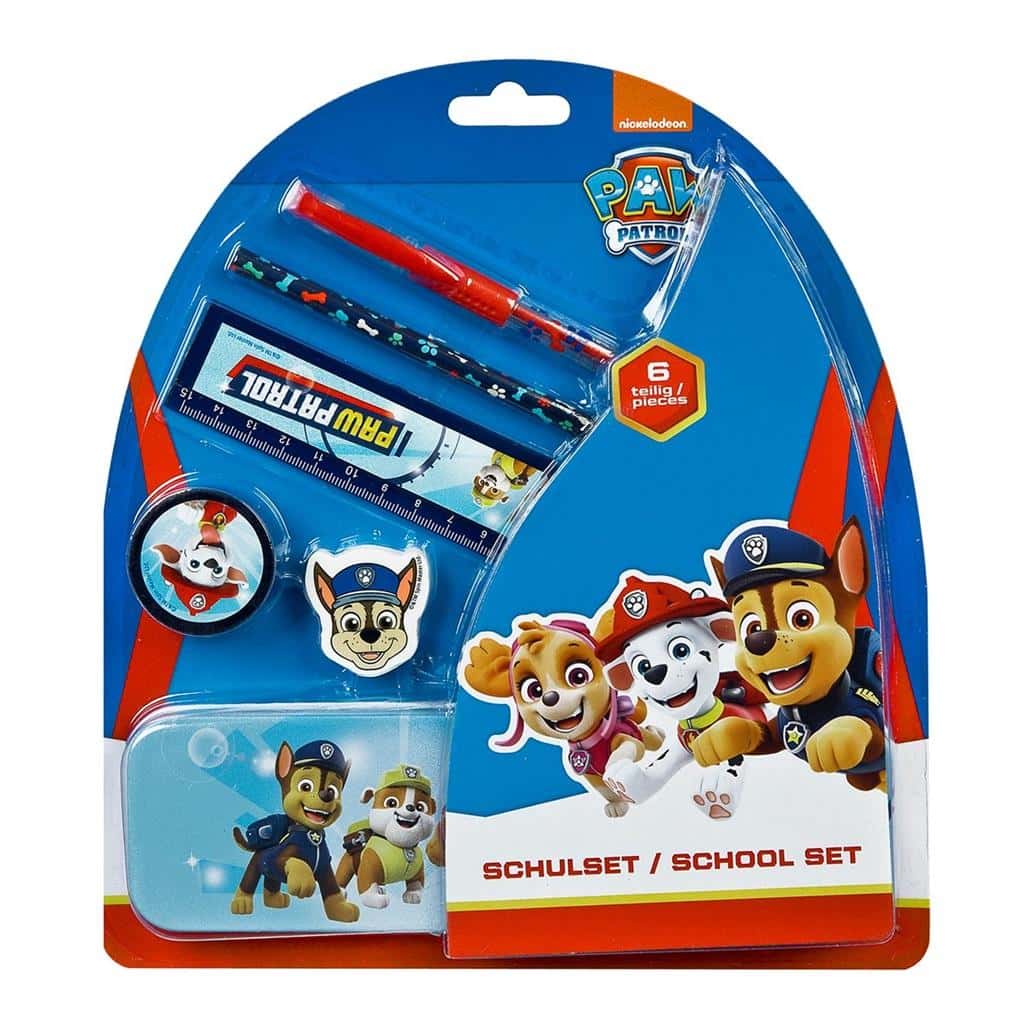 Paw Patrol School Supplies Set 6 pieces - ideal for fairy tale fans