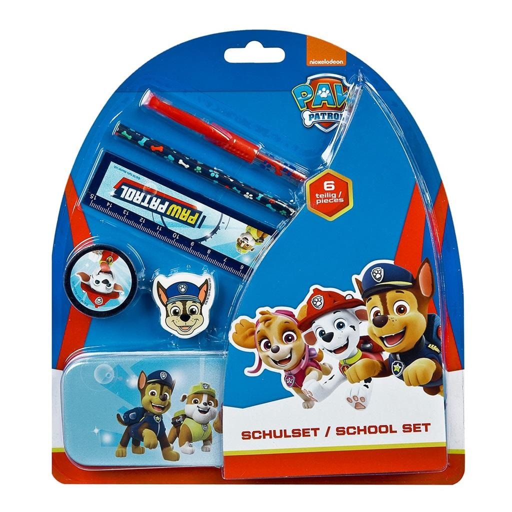 Paw Patrol School Supplies Set 6 pieces - ideal for fairy tale fans