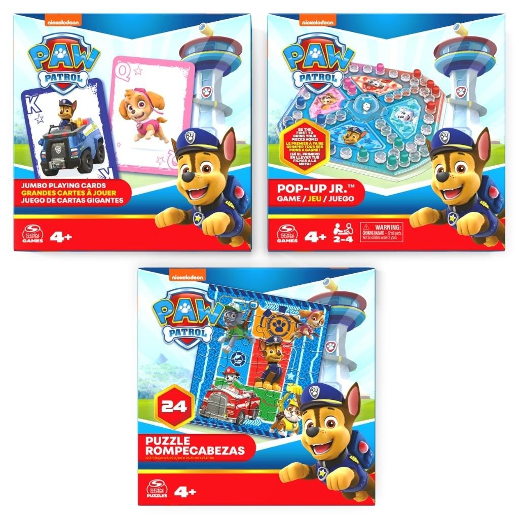 Paw Patrol 3-pack Games and Puzzle Set - perfect gift