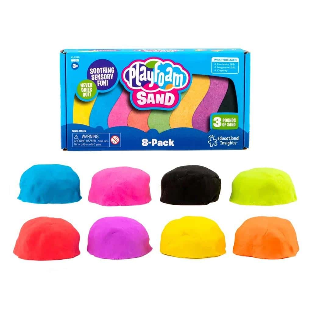 Sensory Set Kinetic Sand 8 Colors - ideal for creative play