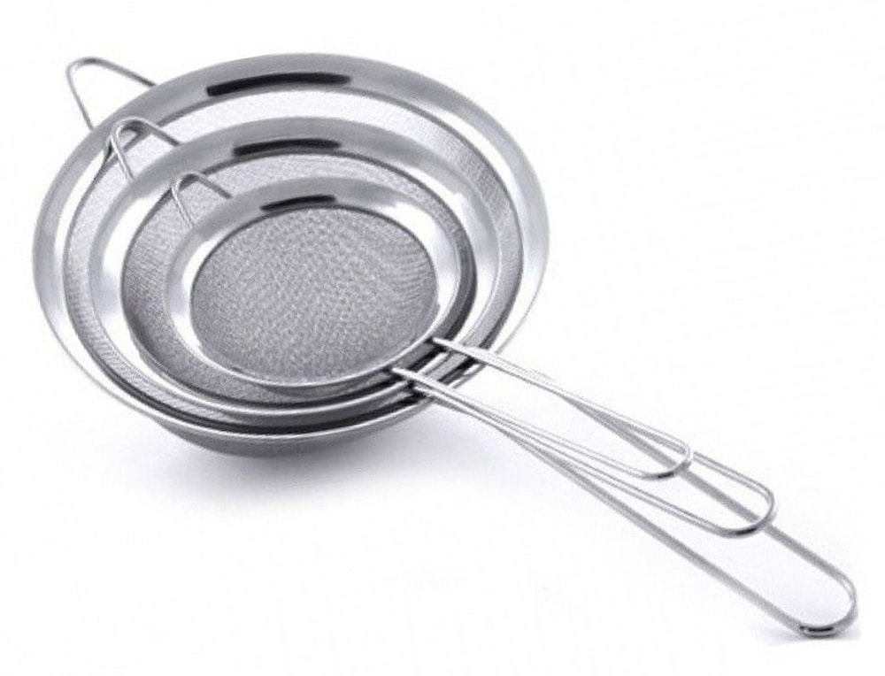 Kinghoff Kitchen sieve set steel - 3 pieces with different diameters