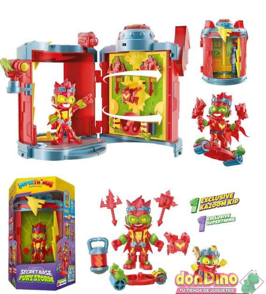 SuperThings Secret Base Fury Storm - Playset with secret base and figures