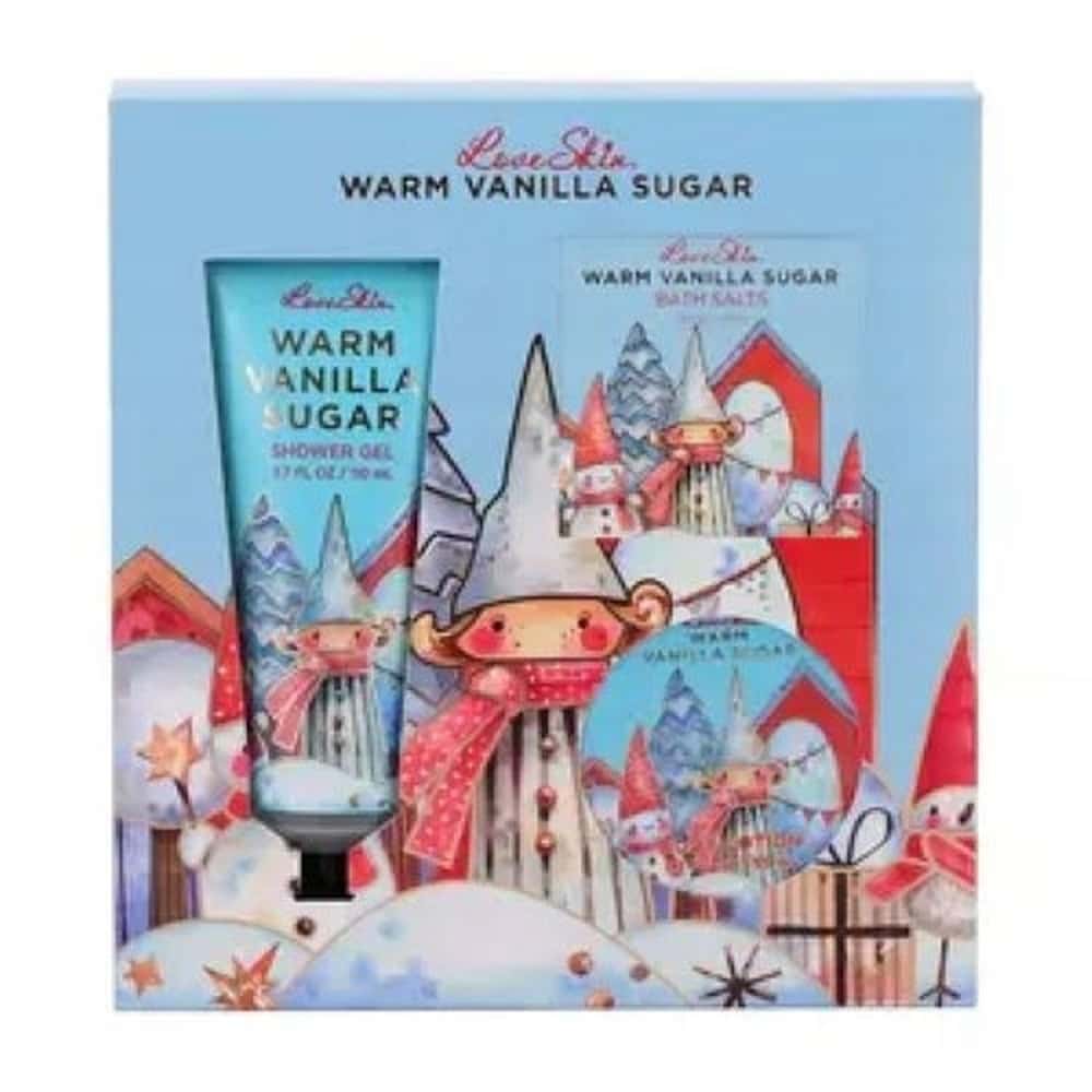 LOVE SKIN 3 Christmas Set - gel, balm and salt for relaxing care