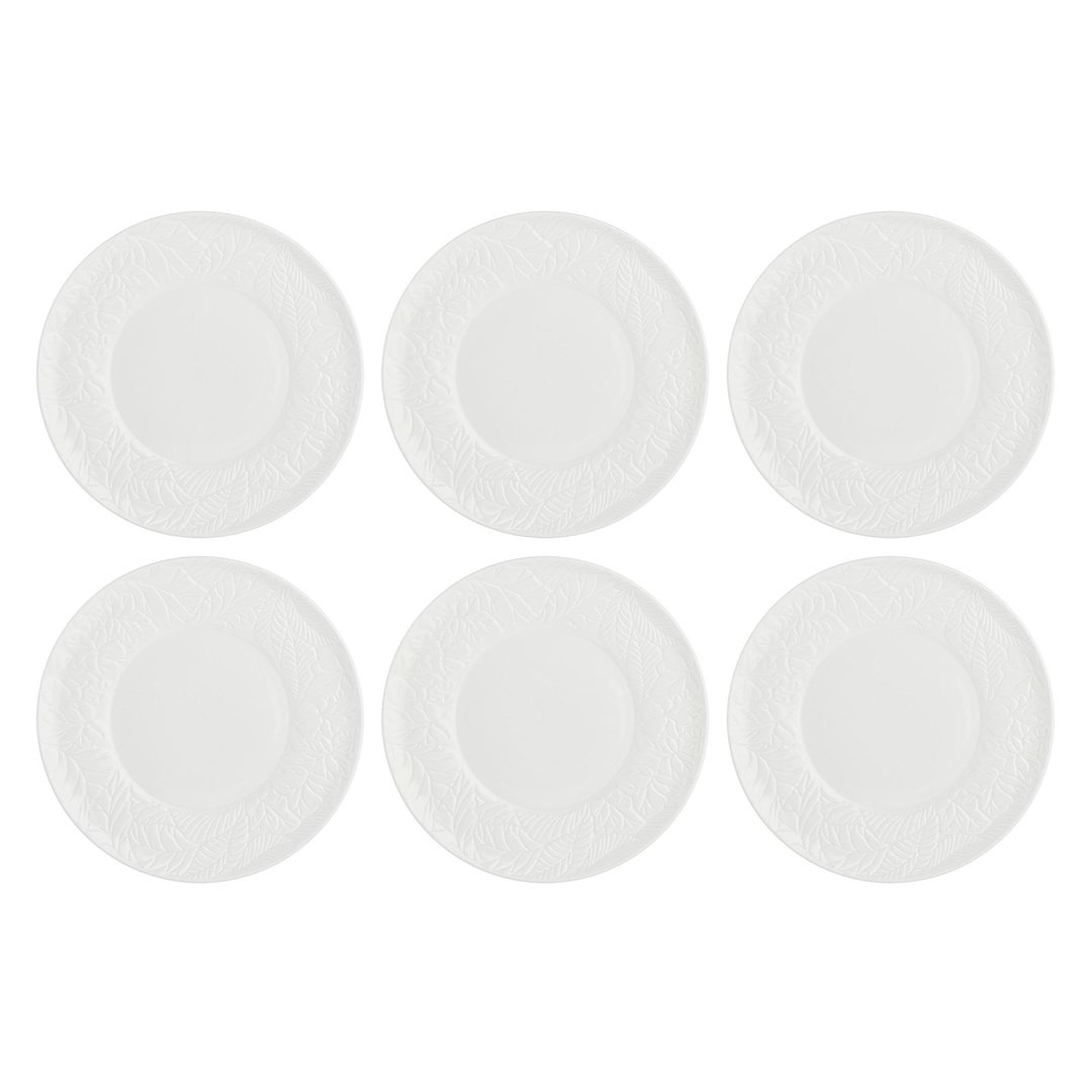 Set of 6 Bosco Salad Plates - White, 21.5 cm - perfect for any occasion