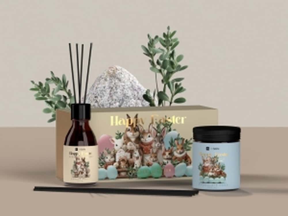 Hiskin Set Chocolate Candles & Scent Sticks - perfect as a gift