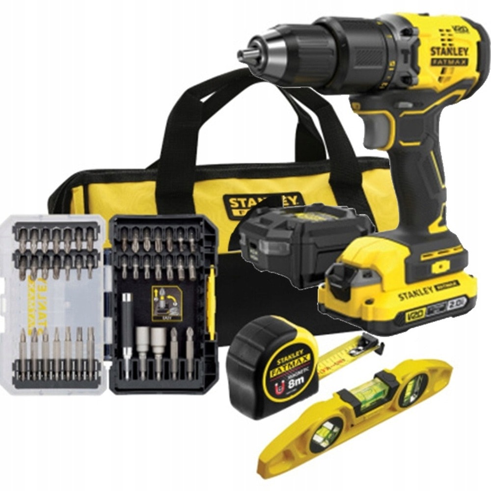 Stanley Cordless Drill Driver Kit with Accessories - reliable tool for everyone