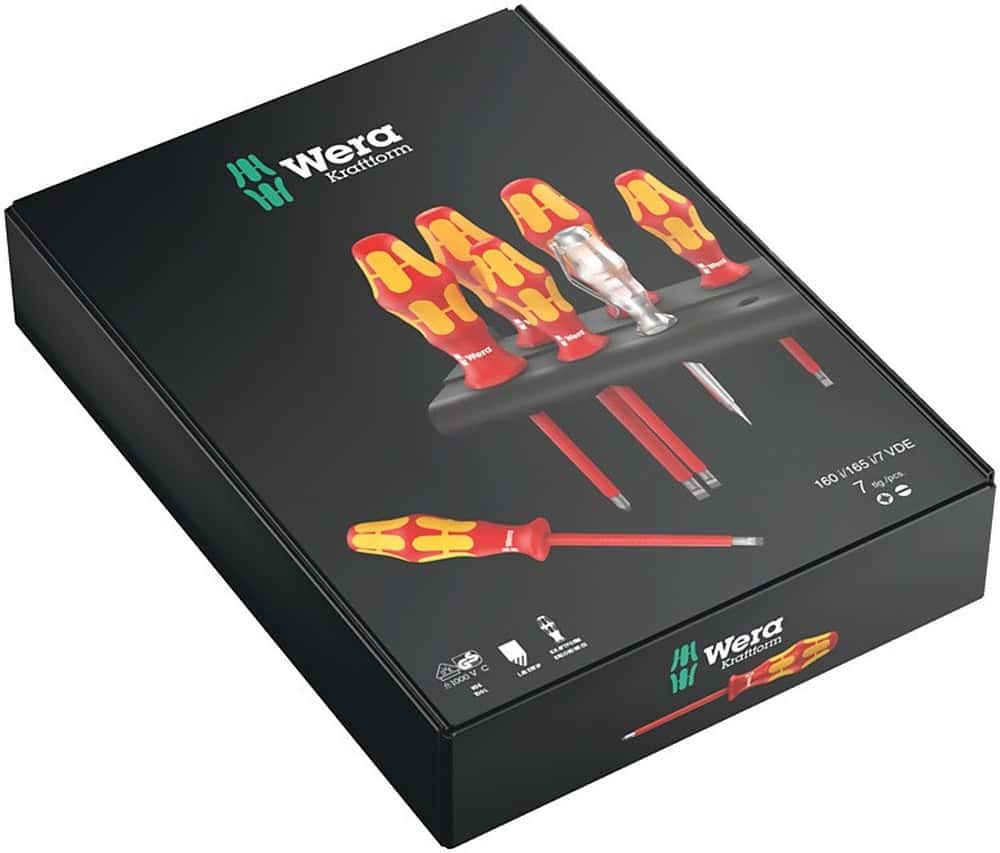 Kraftform Screwdriver Set Series 100 + Phase Tester + Hanger - a reliable helper in every workshop