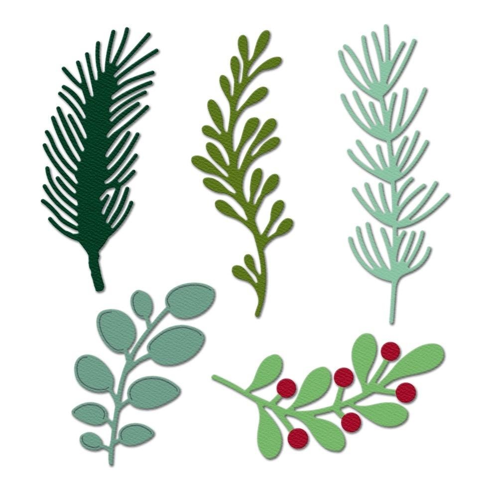 Dalprint dpCraft Die Cuts Set - Forest Branches 5 Pieces - ideal for greeting cards