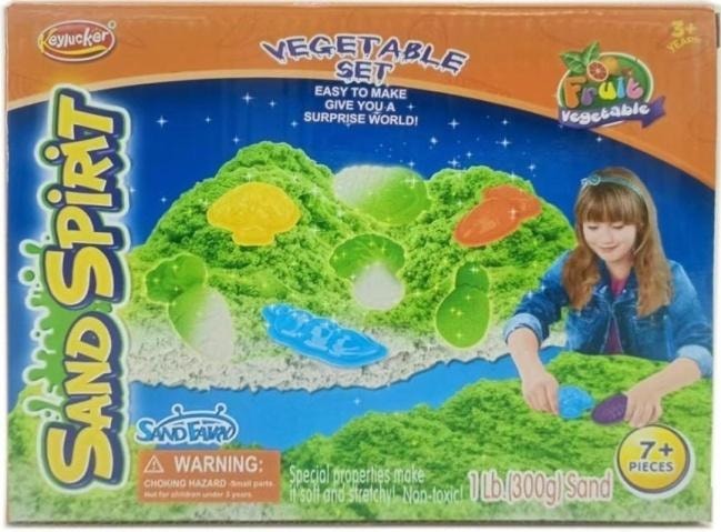 Sand Spirit Kinetic sand set Vegetables and Fruits - creative fun for children