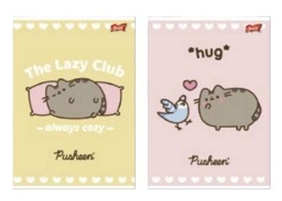 Pusheen A4 Notebook/32 Sheets Lined Color Lamin - Ideal for School